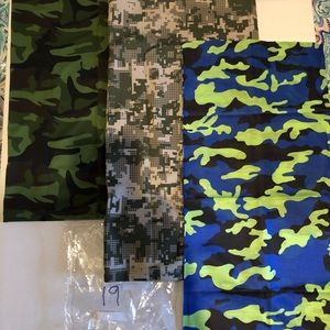 3 pack of camo neck gaiters